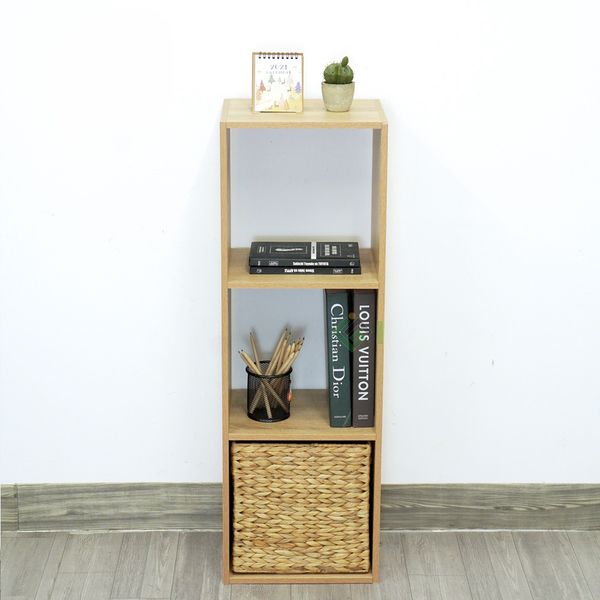 Kệ Sách Tổ Ong GAPI Đa Tầng Màu Trắng - Vân Gỗ - GP100