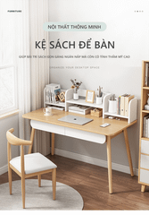Kệ Sách Gỗ Để Bàn Gỗ MDF Thông Minh Nhỏ Gọn, Hiện Đại GAPI - GP261