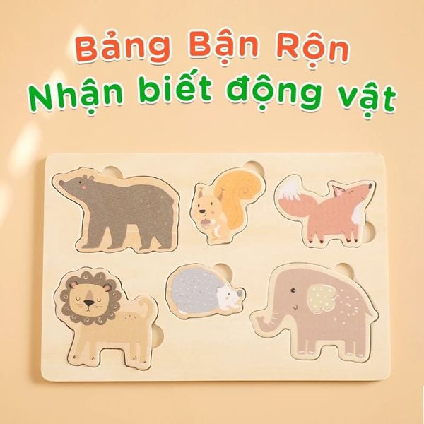 Bảng Đồ Chơi Giáo Dục Nhận Biết Động Vật Cho Trẻ Chất Lượng Cao Cấp GAPI - TOY08