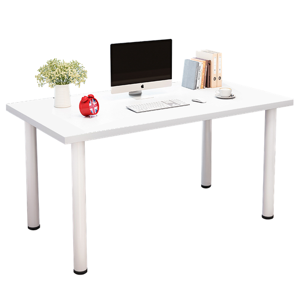 Bàn Làm Việc GAPI Chân Sắt Tròn Màu Trắng - Vân Gỗ - GM62