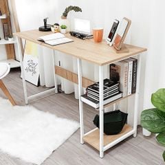 Bàn Học Bàn Làm Việc Crop GAPI Gỗ MDF Màu Vân Gỗ - GM10