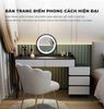 Bàn Trang Điểm Đen Trắng Hiện Đại Kết Hợp Tủ Lưu Trữ - GP367