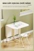 Bàn Ăn Thông Minh Gấp Gọn Full Trắng Tinh Tế - GM202