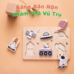 Bảng Đồ Chơi Giáo Dục Khám Phá Vũ Trụ Thông Minh Cho Bé Gỗ Cao Cấp GAPI - TOY06