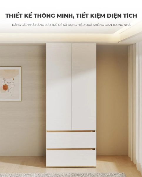 Tủ Quần Áo Đơn Nhỏ Gọn Tiện Lợi - GP345