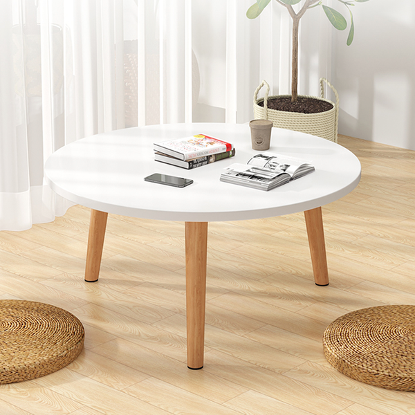 Bàn Trà, Bàn Cafe, Bàn Phòng Khách Tròn Ngồi Bệt Gỗ MDF Nhỏ Gọn, Hiện Đại GAPI - GP74