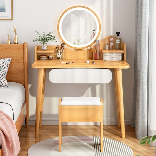 Bàn Trang Điểm GAPI Có Gương LED - GP201 (KHÔNG KÈM GHẾ)