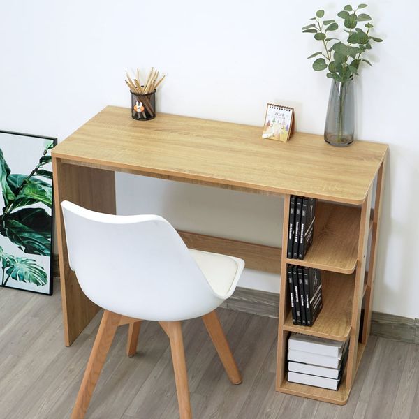 Bàn Học, Bàn Làm Việc, Bàn Gỗ Thông Minh Kết Hợp Kệ Sách Đa Năng, Hiện Đại GAPI - GP73