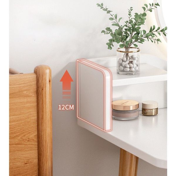 Bàn Trang Điểm GAPI Gỗ MDF Màu Trắng-Vân Gỗ - GP196