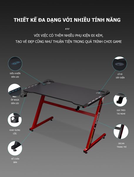 [Giảm giá 60%] Bàn Gaming Đa Năng Chân Chữ Z - GM71