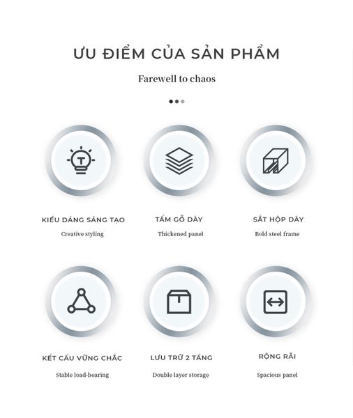 Kệ lò vi sóng 2 tầng hiện đại - GM157