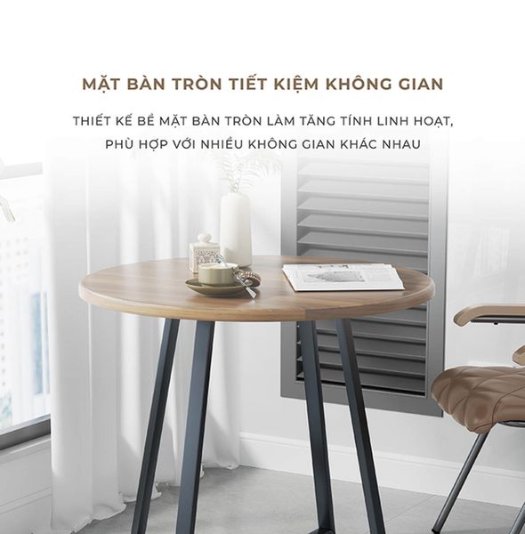 Bàn Trà Chân Sắt Mặt Phủ PVC - GM85 - Hết hàng