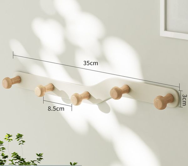 Móc Treo Quần Áo Tường Nút Gỗ Tròn - GM180