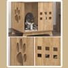 Nhà Cho Mèo GAPI PET Màu Gỗ - GP206