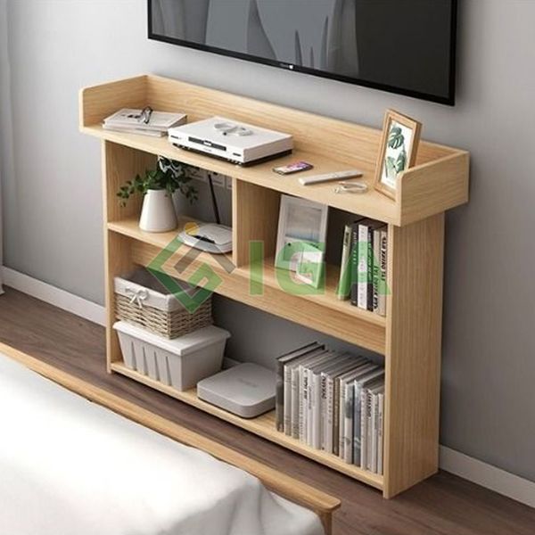 [Giảm giá 60%] Kệ Sách GAPI Đầu Giường Đa Năng Gỗ MDF Màu Vân Gỗ - GP137