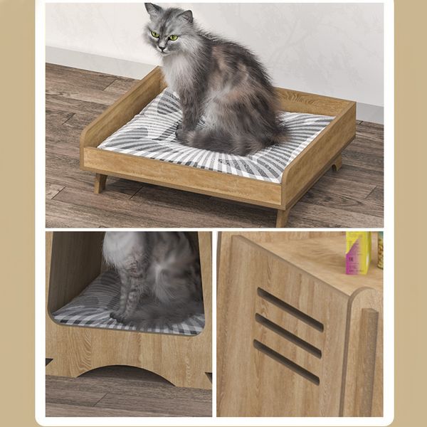 Nhà Cho Mèo GAPI PET Màu Gỗ - GP208