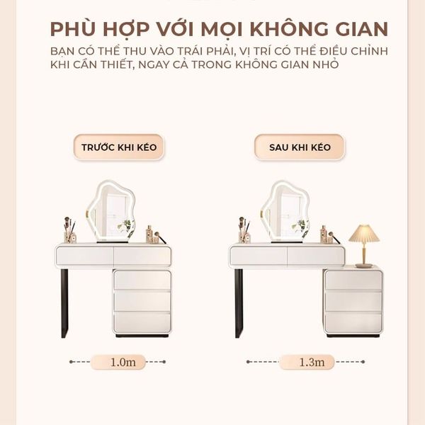 Bàn Trang Điểm Gỗ MDF Cao Cấp GAPI - GM154