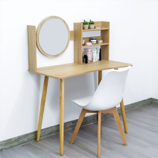 Bàn Trang Điểm phong cách Bắc Âu kèm kệ đồ đa năng GAPI - GP84