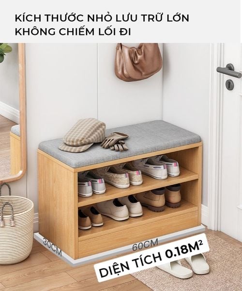 Kệ Giày Đa Năng 2 Tầng Gỗ MDF GAPI - GP322