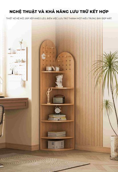 Kệ Góc Tường Trang Trí Đa Tầng Hiện Đại - GP377