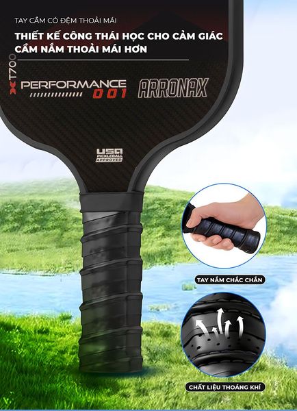 Vợt Pickleball Màu Đen Hiện Đại GAPI - PK02