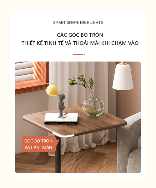 Bàn Trà Sofa Phòng Khách Gỗ MDF với 2 Tầng Đa Năng, Hiện Đại GAPI - GM88
