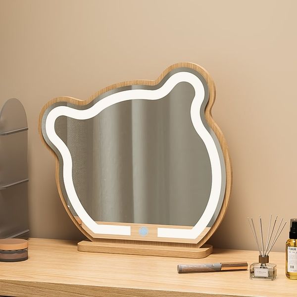 Gương gấu để bàn khung gỗ MDF với thiết kế nhỏ gọn, tiện lợi cho góc trang điểm tối giản, hiện đại GAPI - GP318