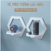Kệ Treo Tường GAPI Khung Tròn - Lục Giác Màu Trắng - IG389