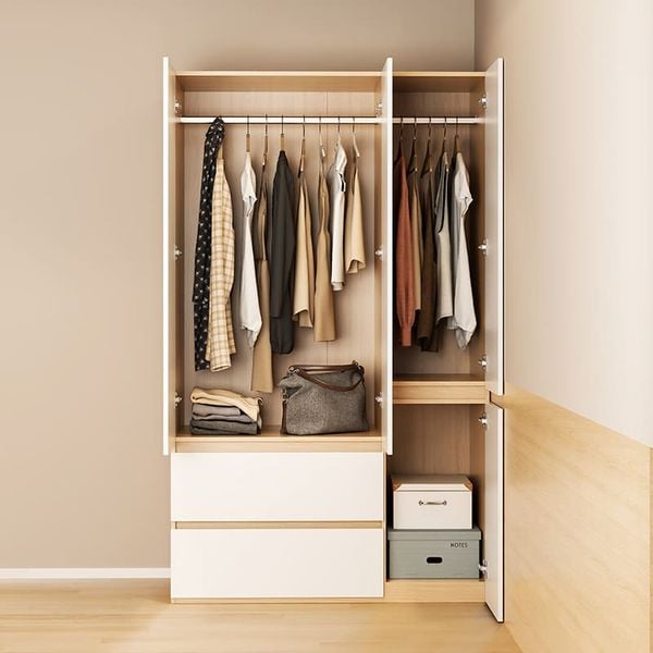 Tủ Quần Áo 3 Cánh Rộng Rãi Gỗ MDF Cao Cấp GAPI - GP339