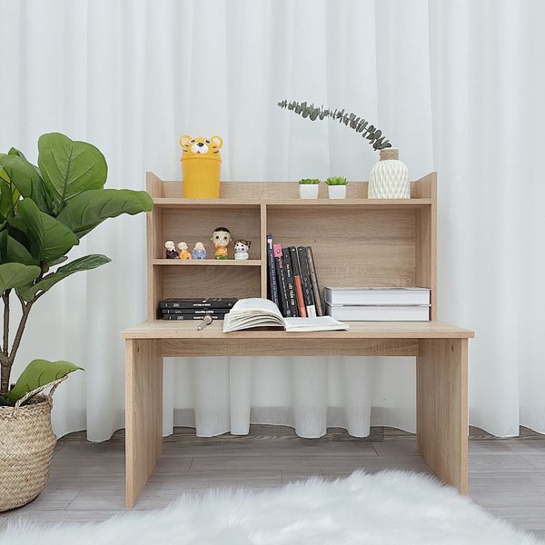 Bàn Học, Bàn Làm Việc, Bàn Gỗ Ngồi Bệt Thông Minh kèm kệ sách Đa Năng GAPI - GP116