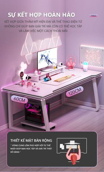 Bàn Gaming Chân Chữ U Cao Cấp GAPI - GM95