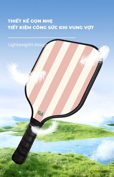 Vợt Pickleball Cam Đào Viền Trắng Tinh Tế GAPI - PK01A.2 - Hết hàng
