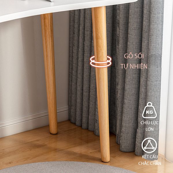 Bàn Trang Điểm GAPI Có Gương LED - GP201 (KHÔNG KÈM GHẾ)