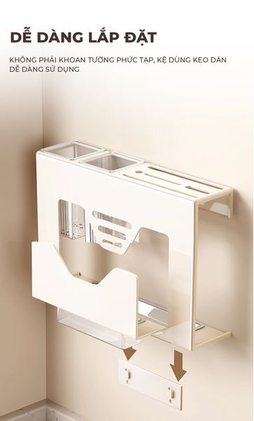 Giá để dao đa năng gắn tường không khoan - GM203