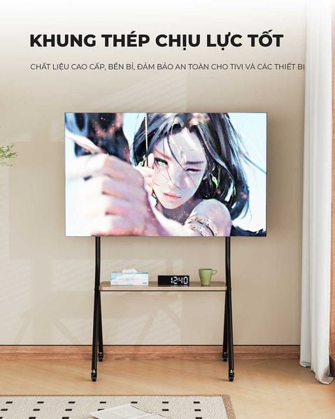 Giá Treo Tivi Khung Sắt Mặt Gỗ - GM189