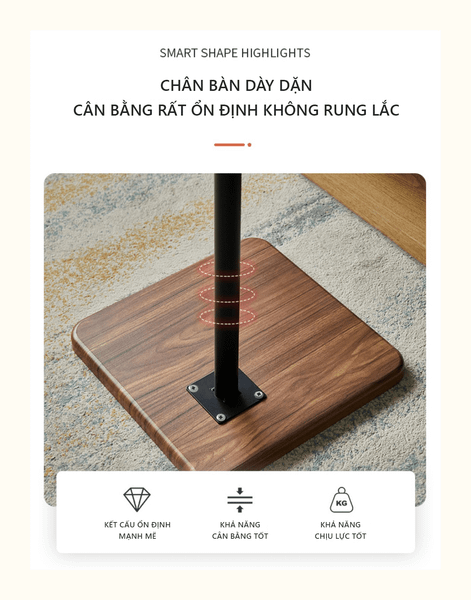 Bàn Trà Sofa Phòng Khách Gỗ MDF với 2 Tầng Đa Năng, Hiện Đại GAPI - GM88