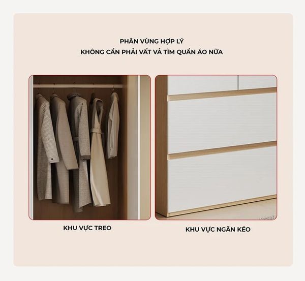 Tủ Quần Áo Đơn Nhỏ Gọn Tiện Lợi - GP345