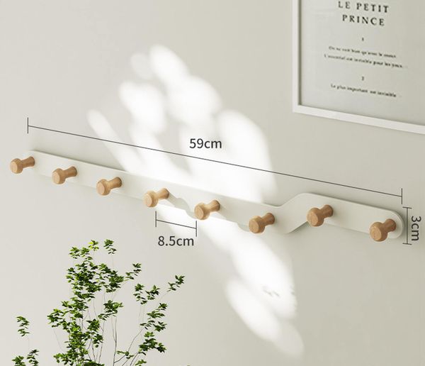 Móc Treo Quần Áo Tường Nút Gỗ Tròn - GM180