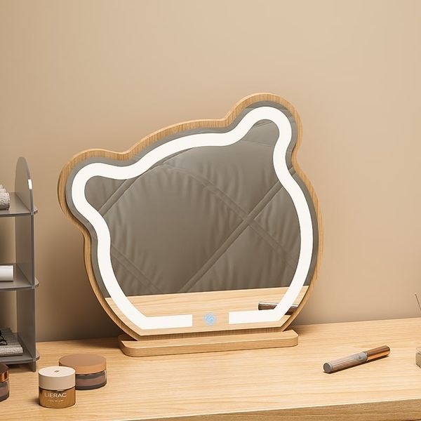 Gương gấu để bàn khung gỗ MDF với thiết kế nhỏ gọn, tiện lợi cho góc trang điểm tối giản, hiện đại GAPI - GP318