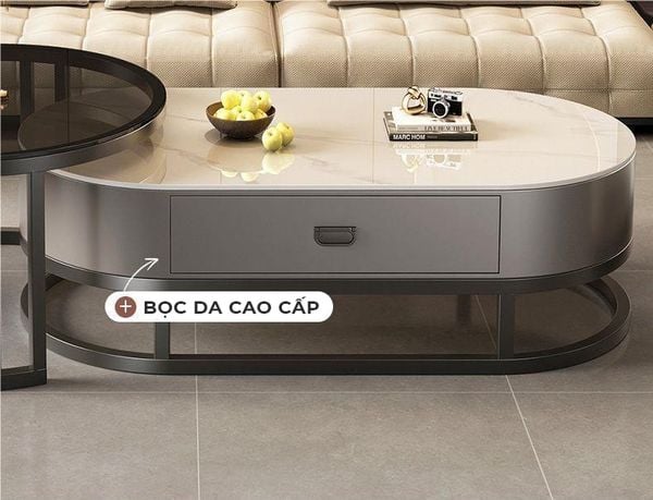 Bàn Trà Sofa Elip TC Khung Sắt Cao Cấp GAPI - GM149