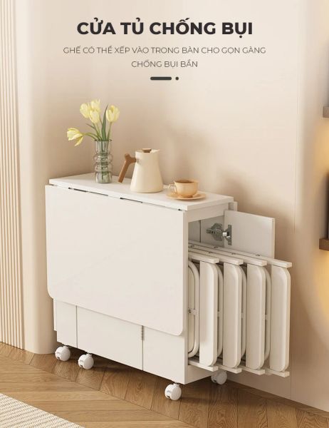 Combo Bộ Bàn Ăn GP372.01 + 4 GHẾ GM192.11