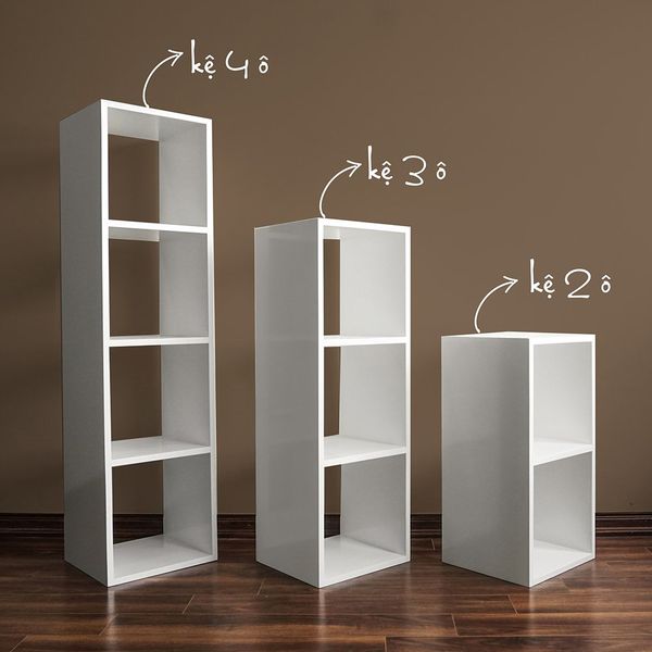 Kệ Sách Tổ Ong GAPI Đa Tầng Màu Trắng - Vân Gỗ - GP100