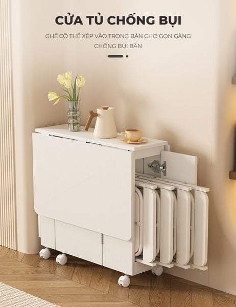 Bàn Ăn Gấp Gọn Thông Minh Cho Mọi Không Gian - GP372 (KHÔNG KÈM GHẾ )