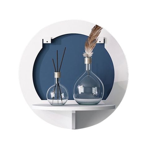 Kệ Treo Tường GAPI Khung Tròn - Lục Giác Màu Trắng - IG389