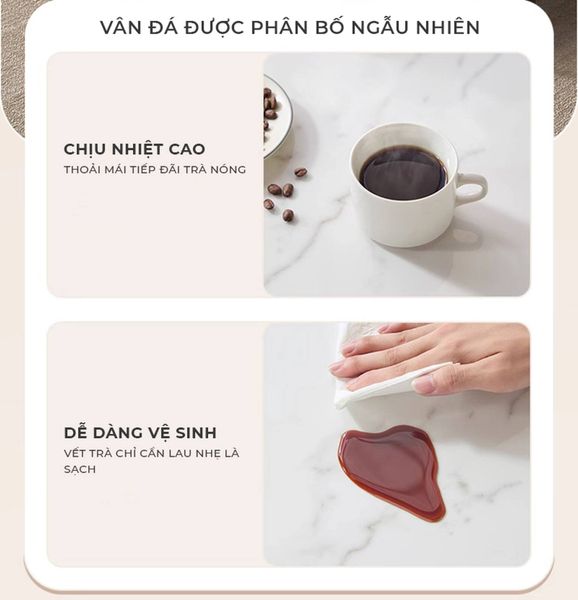 Bàn Trà Sofa Vân Đá Sang Trọng Hiện Đại - GP379