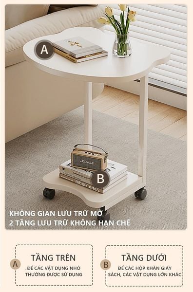 Bàn Trà Thông Minh Gỗ MDF GAPI - GM117