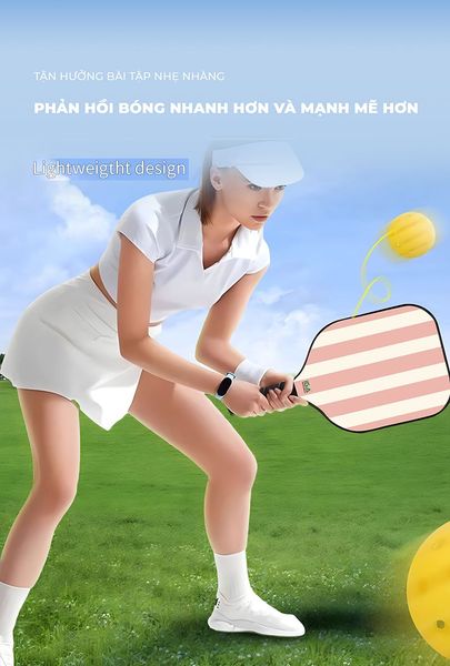 Vợt Pickleball Cam Đào Viền Trắng Tinh Tế GAPI - PK01A.2 - Hết hàng