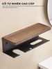 Kệ nhà tắm kim loại kết hợp gỗ vân sồi - GM197