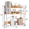 Kệ Sách Để Bàn Trắng Vân Gỗ - GM118