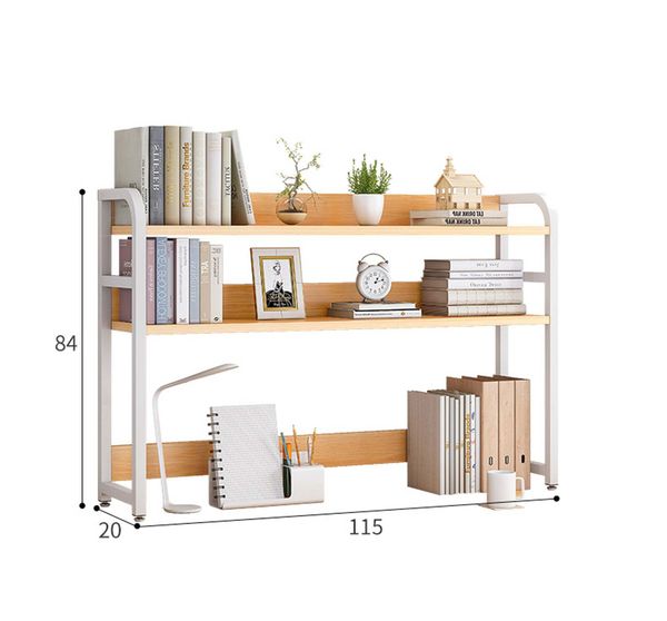 Kệ Sách Để Bàn Trắng Vân Gỗ - GM118